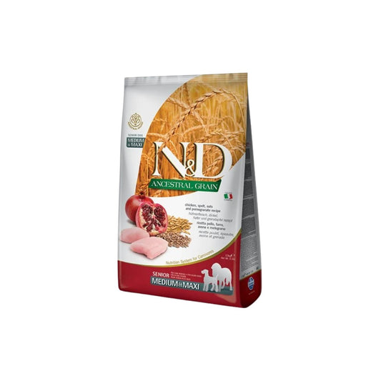 N&D Ancestral Chicken Senior Adult Medium/Maxi - Dry