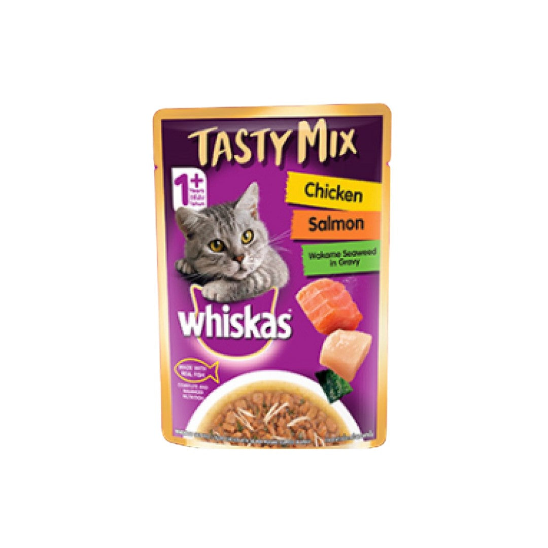 Whiskas Chicken Salmon Wakame Seaweed - Gravy
