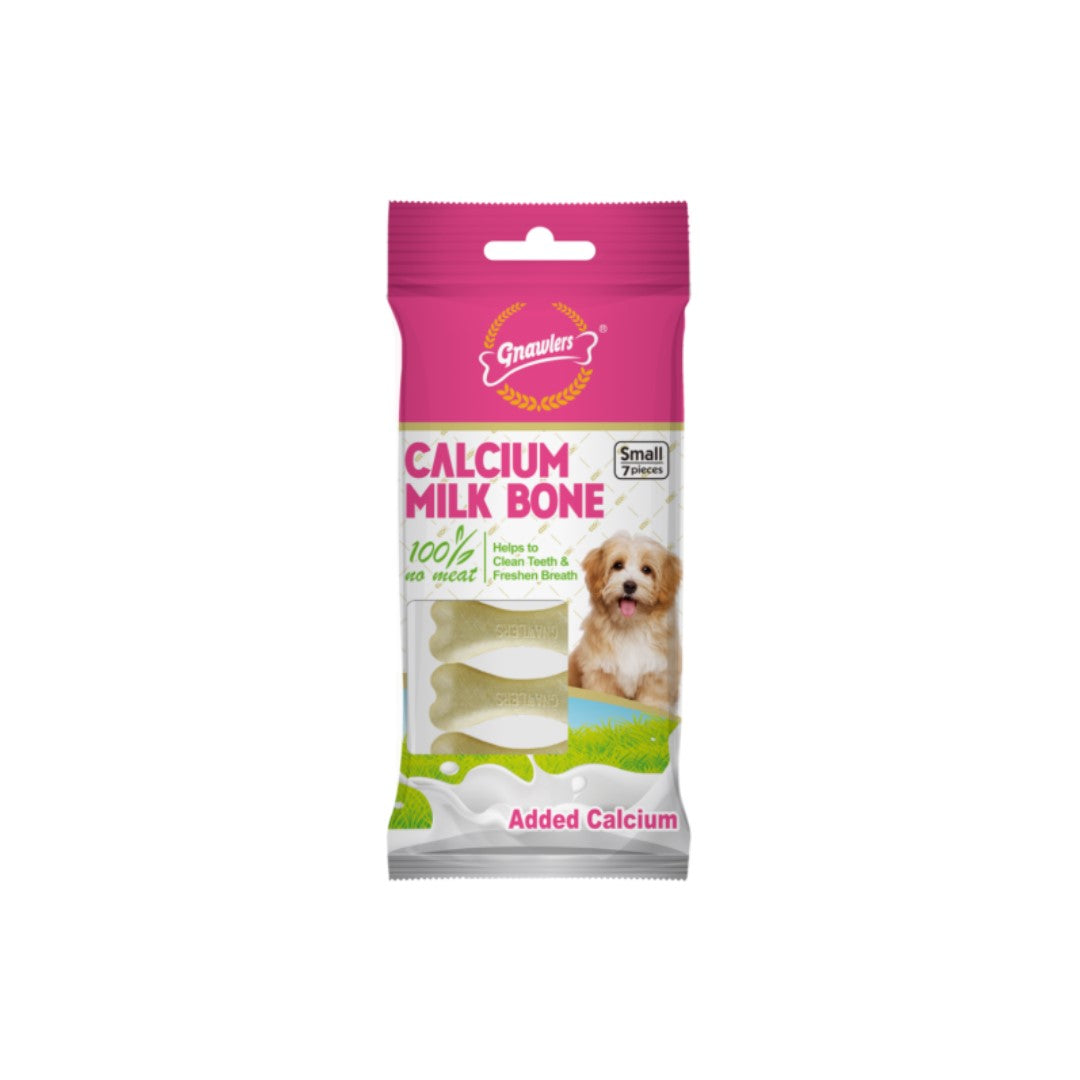 Gnawlers - Calcium Milk Bone (Small 7Pc)