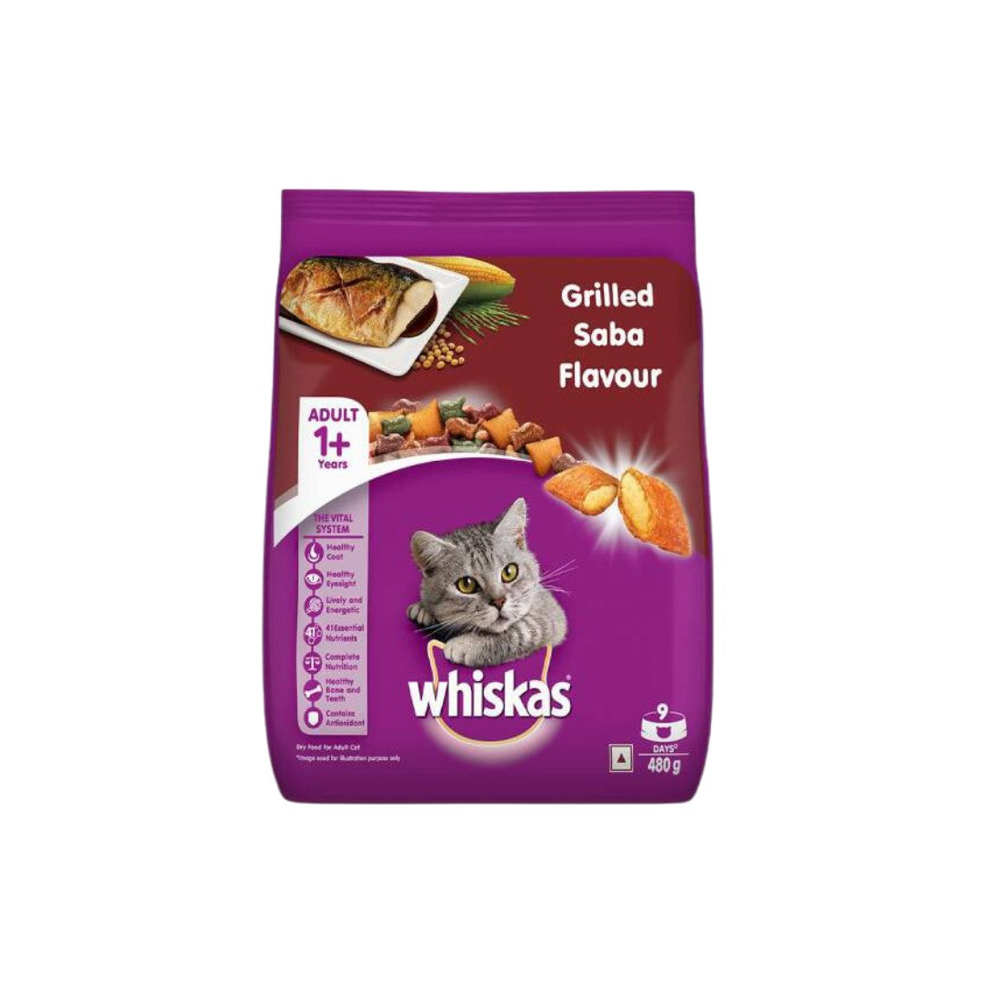 Whiskas Grilled Saba Flavour - Dry