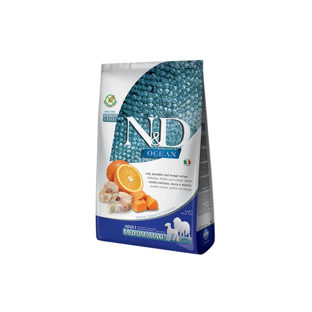 N&D Ocean COD, Pumpkin & Orange - Adult Medium/Maxi