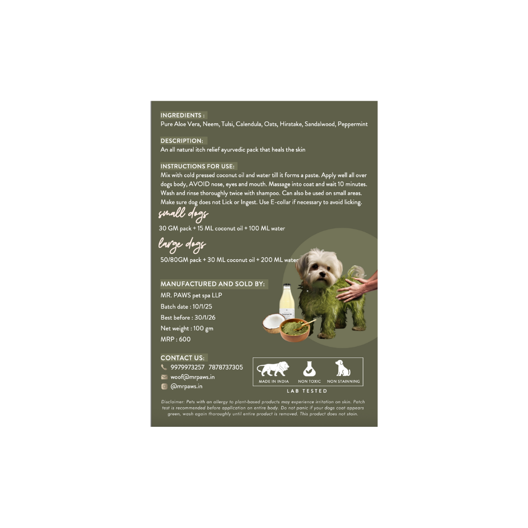 Ayurvedic Itch Relief Pack - 100% Natural