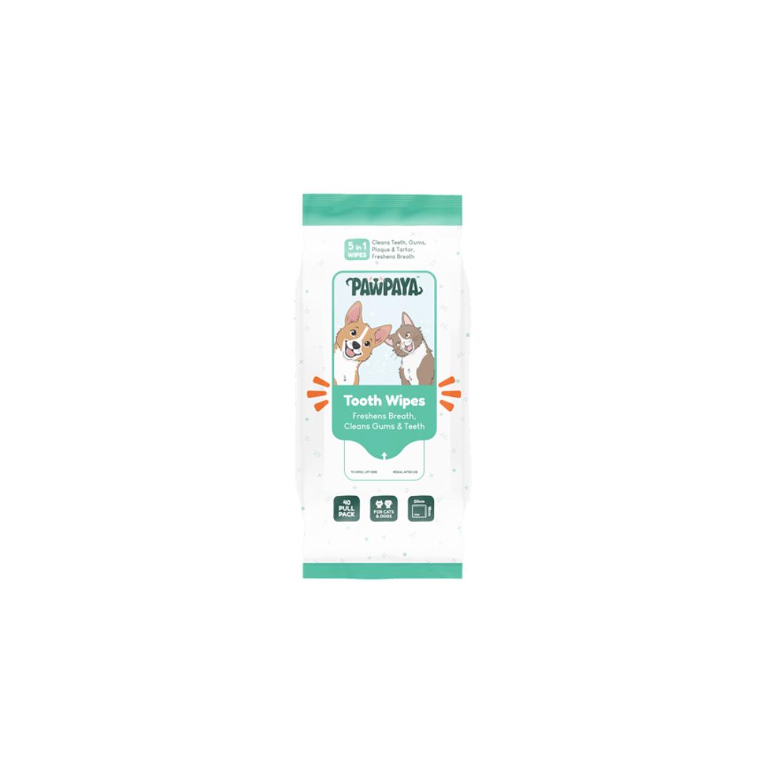 Pawpaya Tooth Wipes, 40 Pull Pack