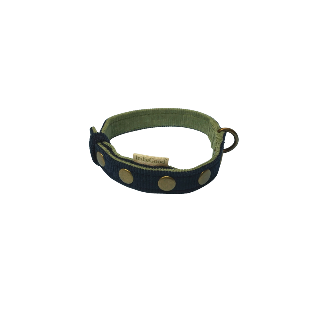 Cat Band Collar - Navy Blue