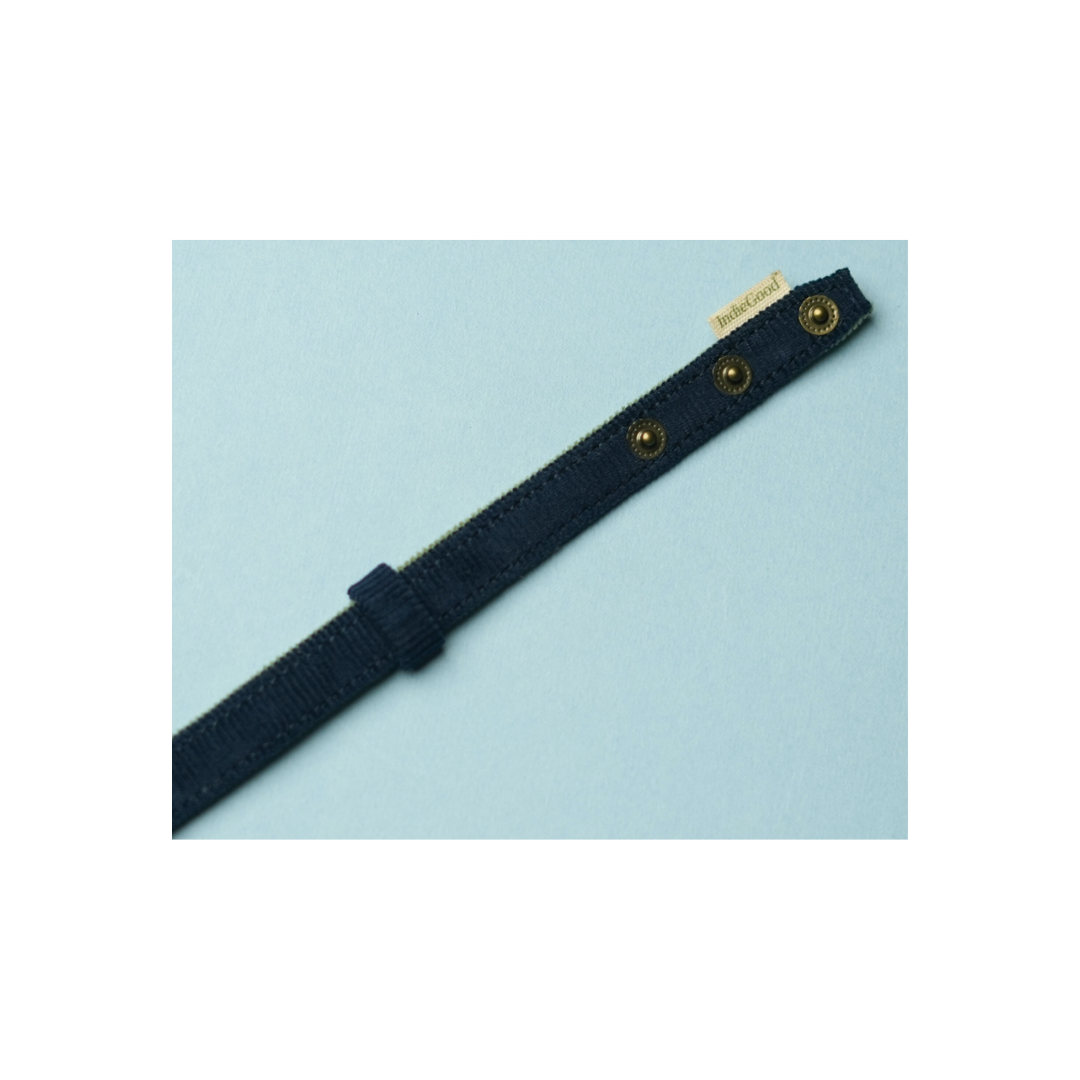 Cat Band Collar - Navy Blue