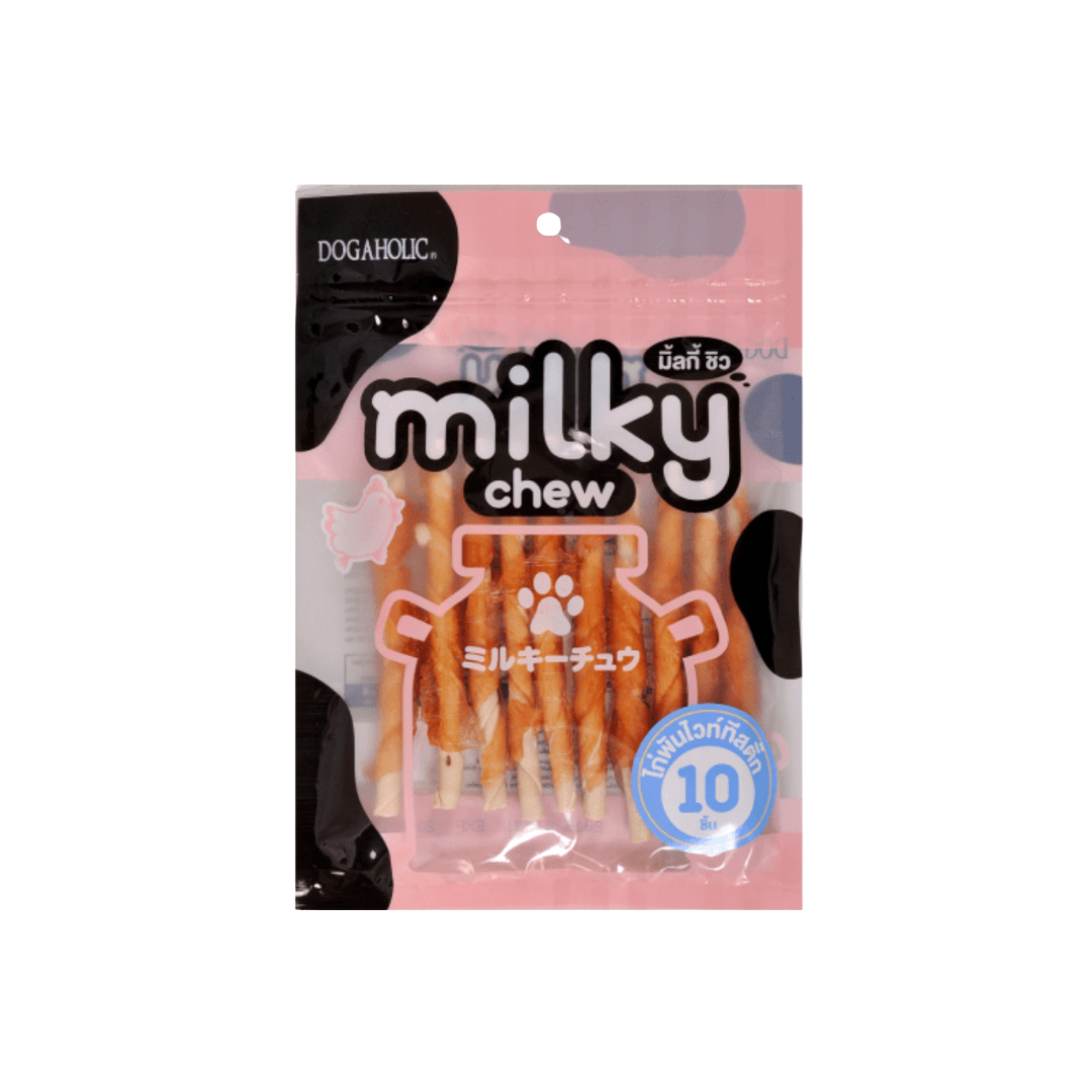 milky chew - chicken wrapped sticks